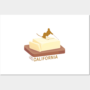 Ski Butter Carving | Lake Tahoe California Posters and Art